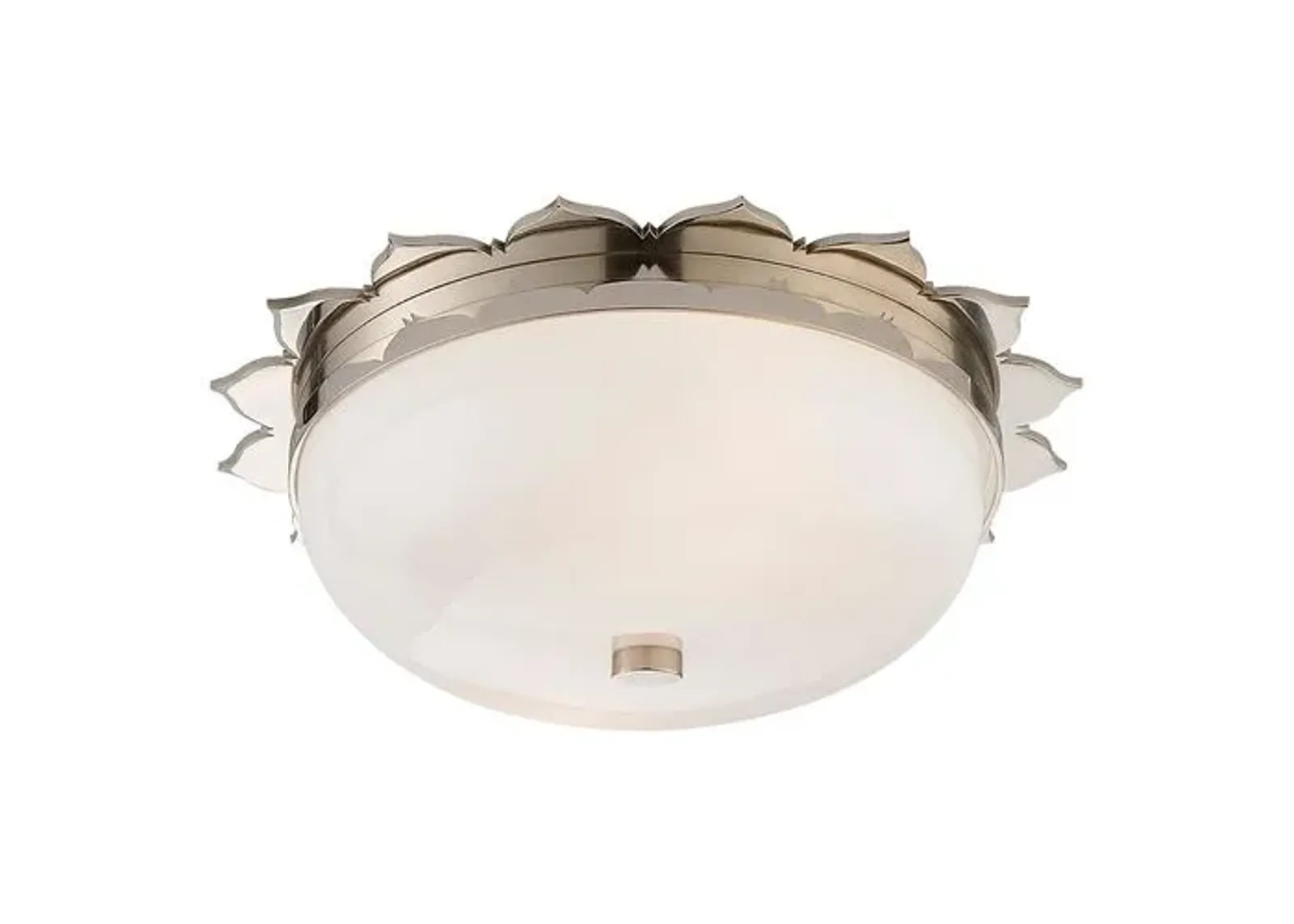 Visual Comfort - Rachel Flush Mount - Polished Nickel - Ivory