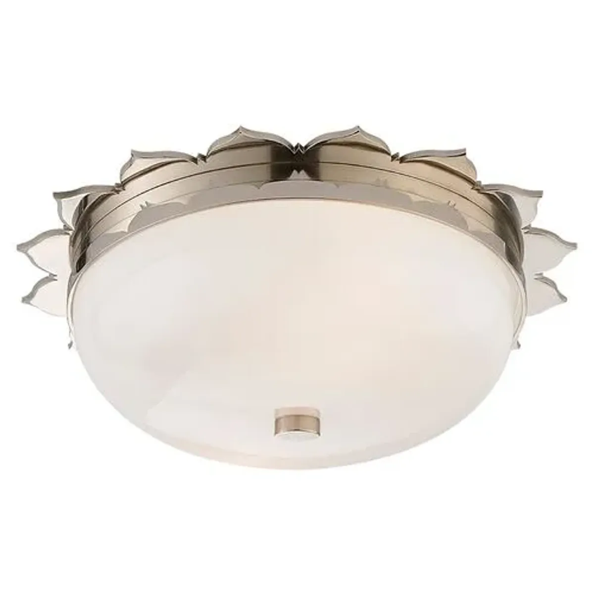 Visual Comfort - Rachel Flush Mount - Polished Nickel - Ivory