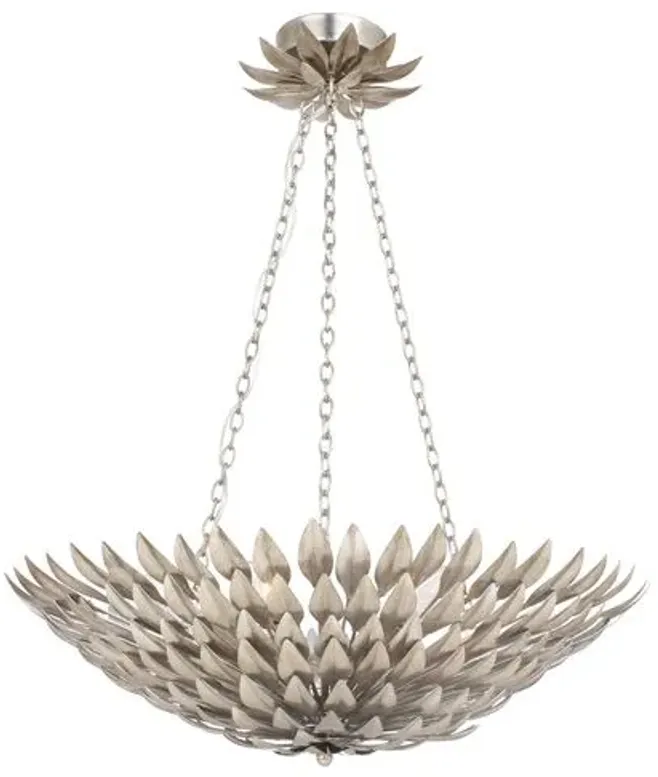 Broche 6-Light Chandelier - Silver - Crystorama