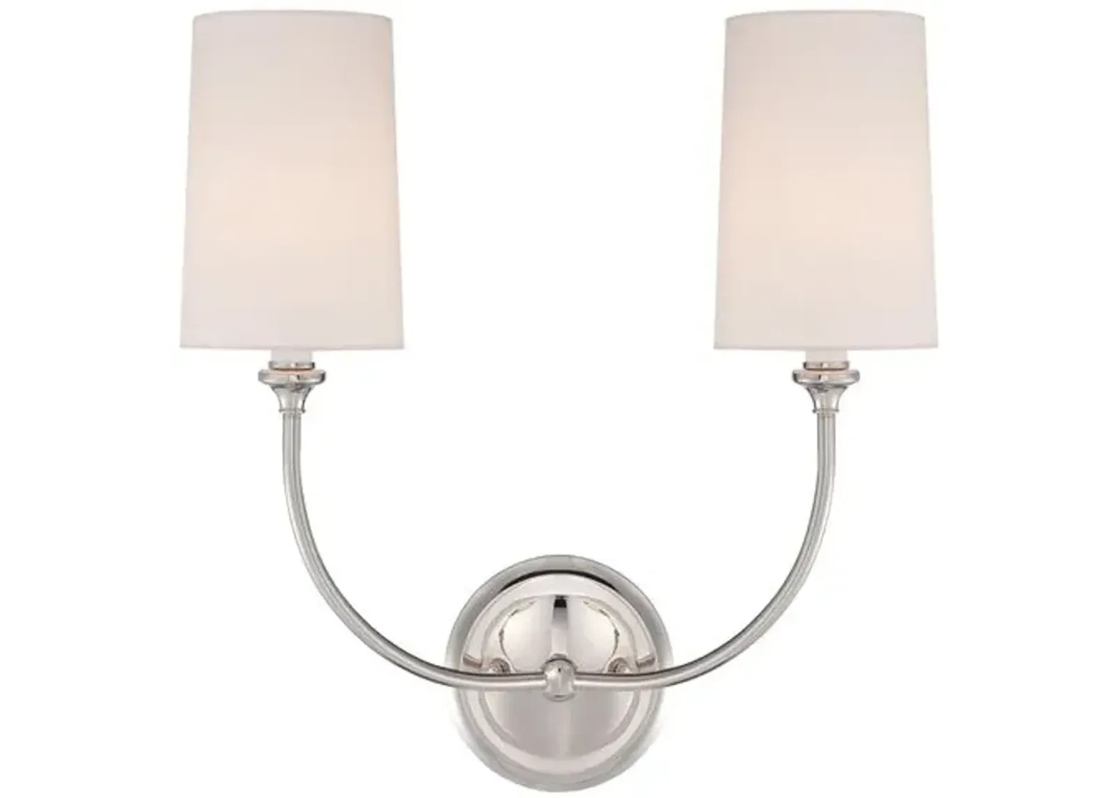 2-Light Sconce - Polished Nickel - Crystorama - Silver