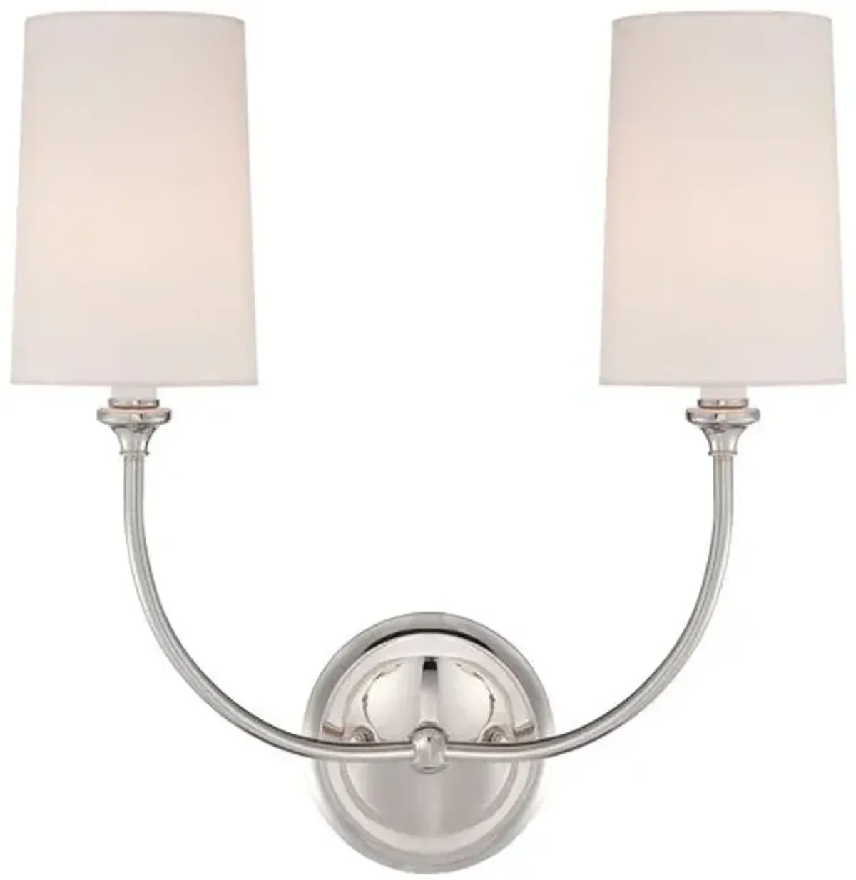 2-Light Sconce - Polished Nickel - Crystorama - Silver