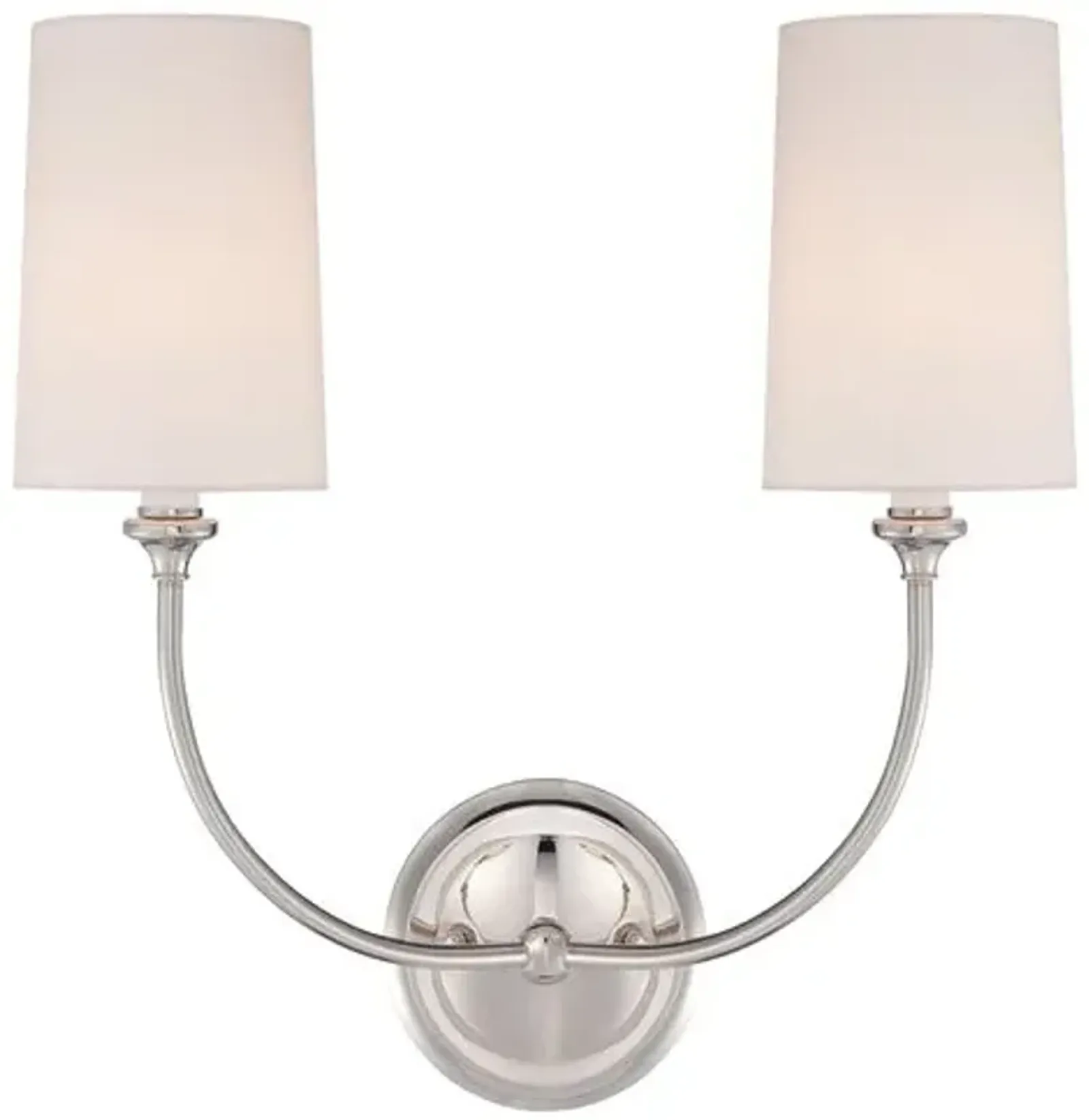 2-Light Sconce - Polished Nickel - Crystorama - Silver