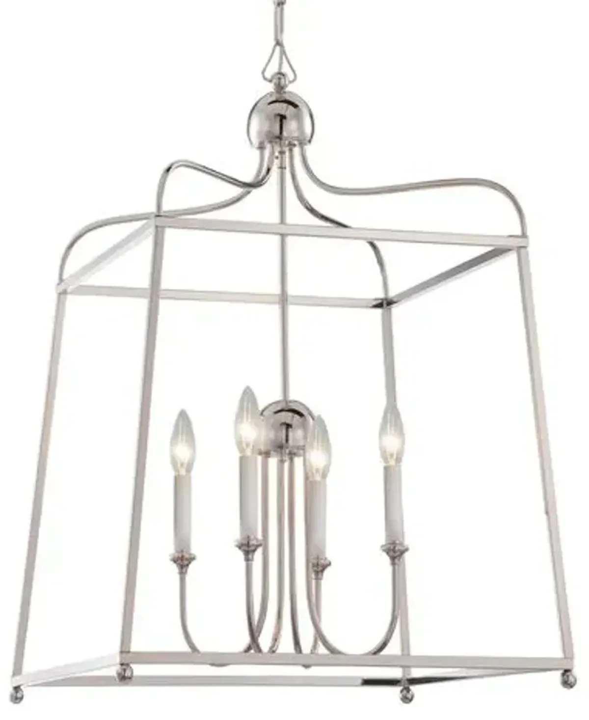 Sylvan Chandelier - Polished Nickel - Crystorama - Silver