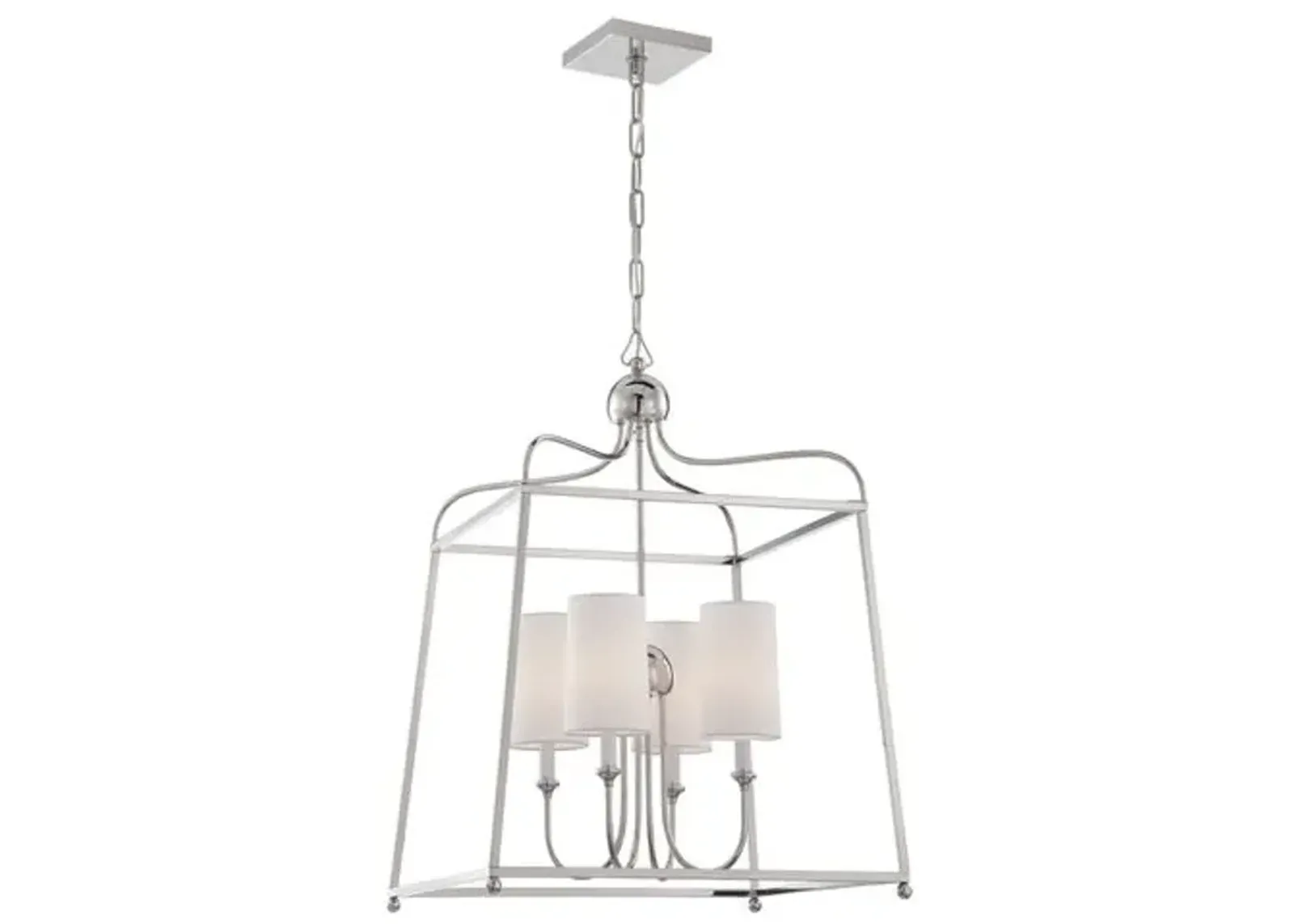 Sylvan Chandelier - Polished Nickel - Crystorama - Silver