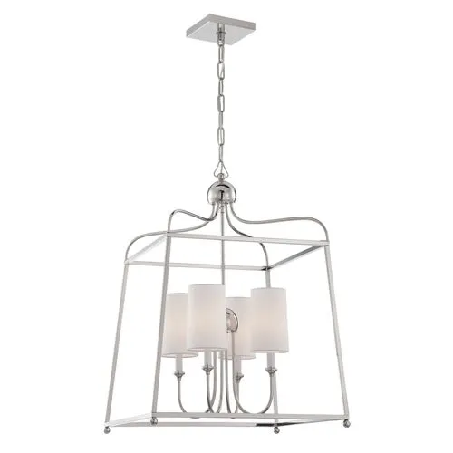 Sylvan Chandelier - Polished Nickel - Crystorama - Silver