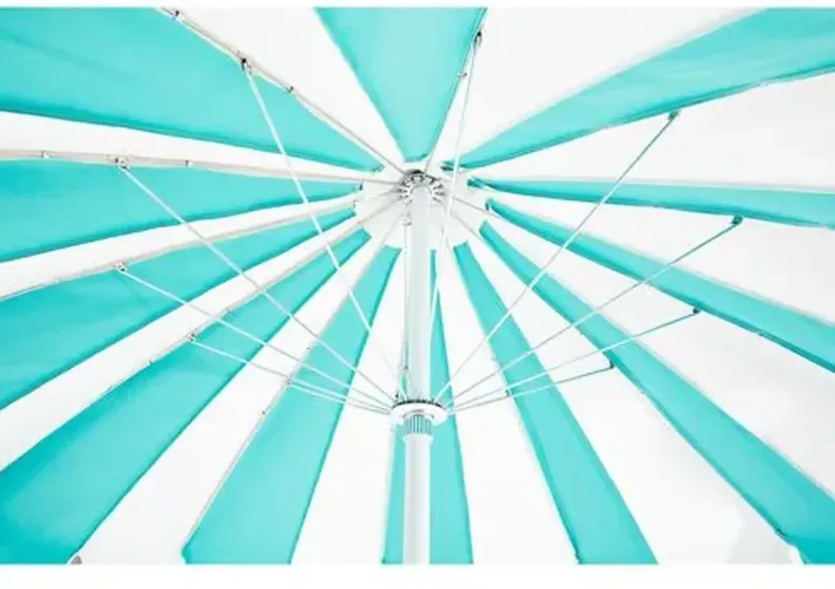 Pagoda Patio Umbrella - Aruba/White - Blue