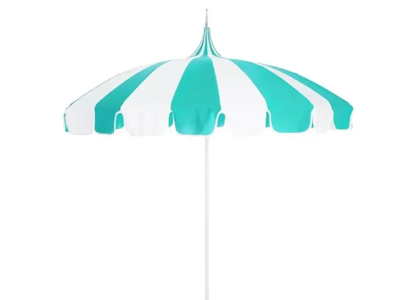 Pagoda Patio Umbrella - Aruba/White - Blue