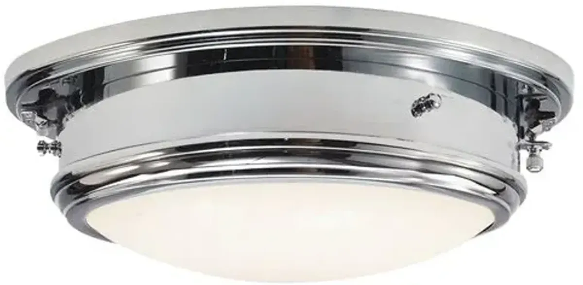 Ralph Lauren Home - Visual Comfort - Marine Flush Mount - Silver