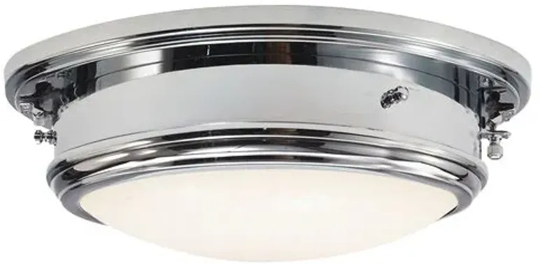 Ralph Lauren Home - Visual Comfort - Marine Flush Mount - Silver