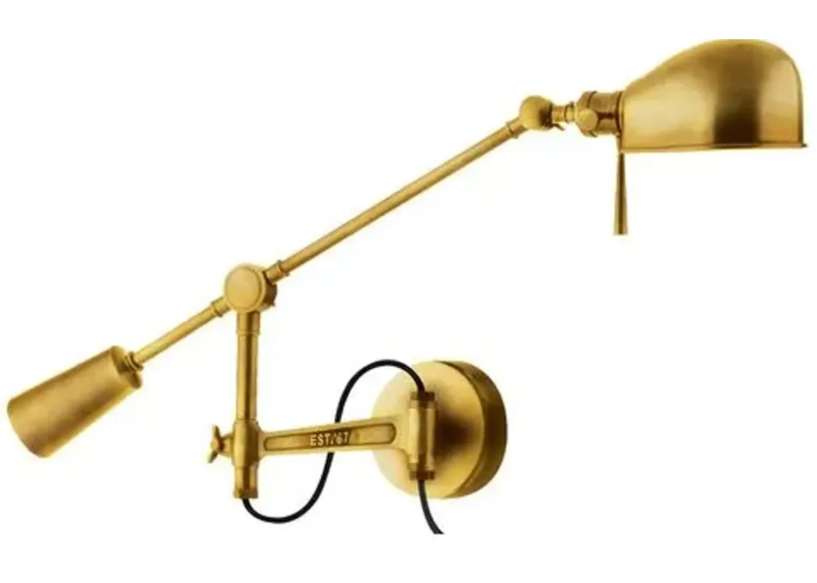 Ralph Lauren Home - Visual Comfort - RL '67 Boom-Arm Sconce - Gold