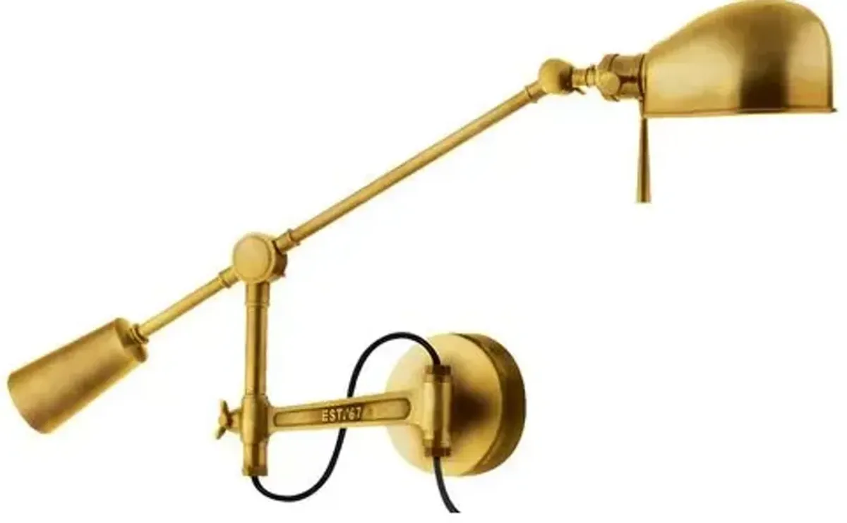 Ralph Lauren Home - Visual Comfort - RL '67 Boom-Arm Sconce - Gold