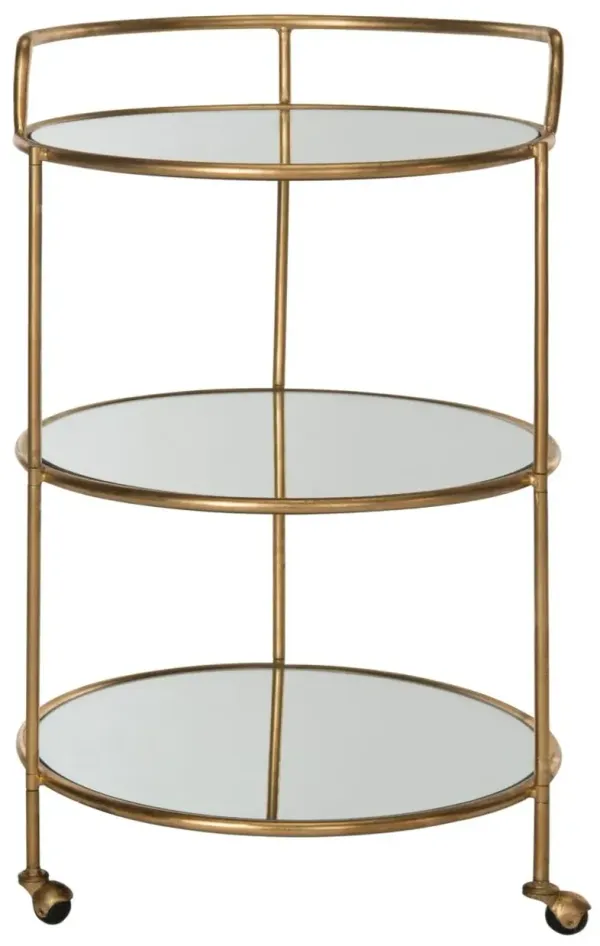 Dominika Bar Cart, Gold