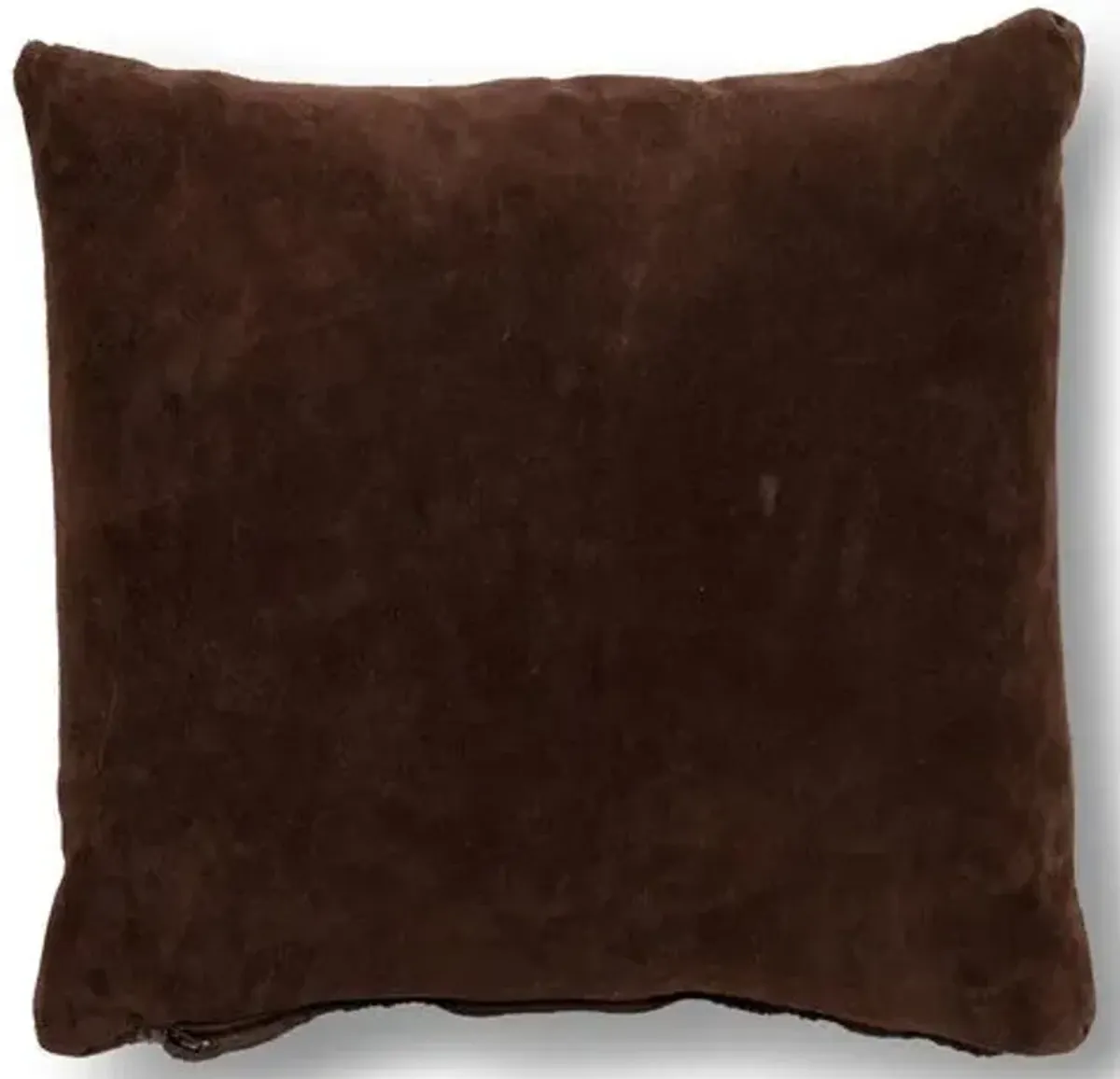 Croc Pillow - Brown Suede - Le-Coterie