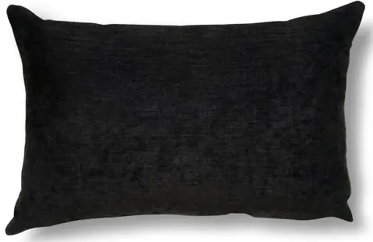 Tibetan Lumbar Pillow - Black - Le-Coterie