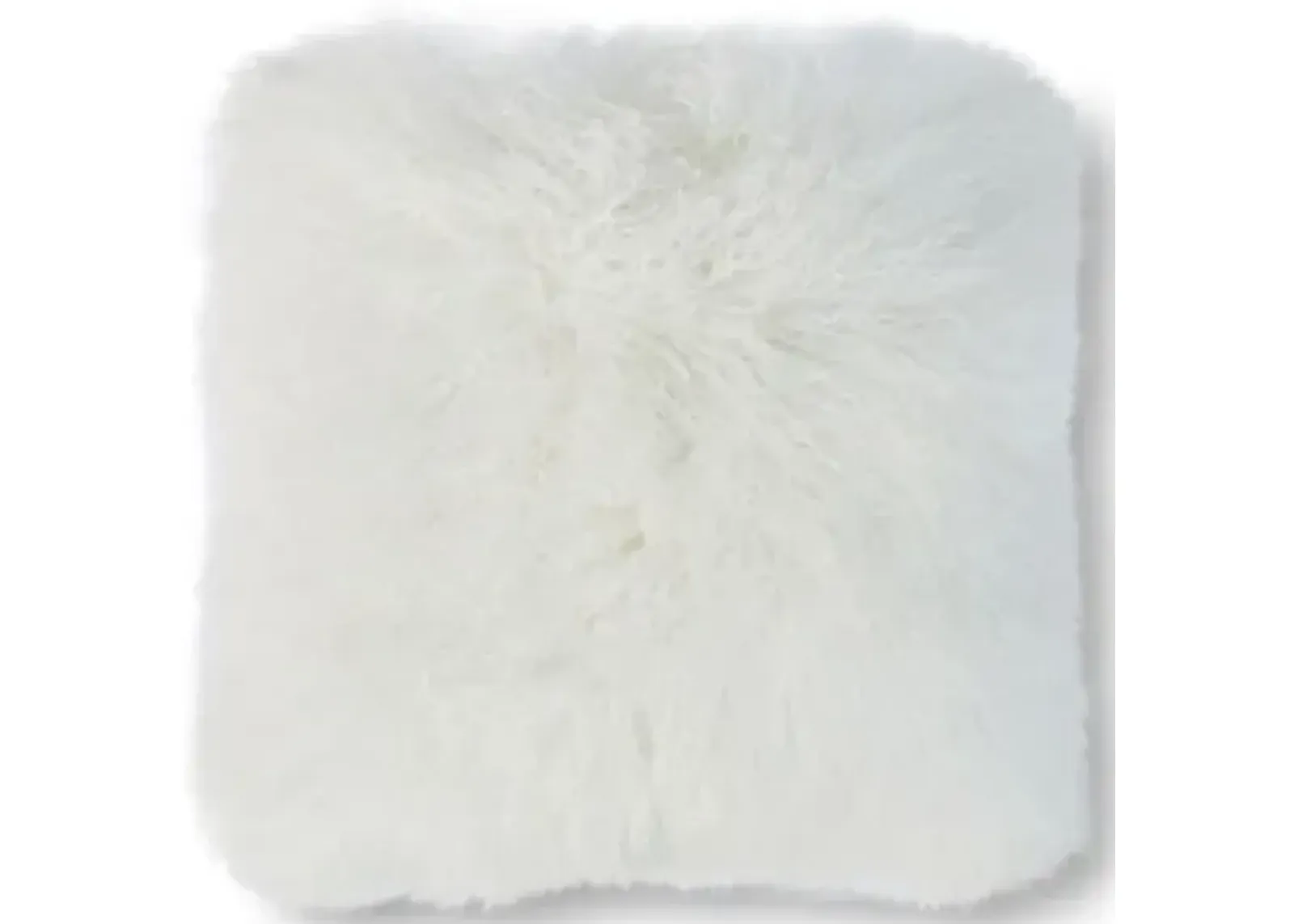 Tibetan 24x24 Pillow - Warm White - Le-Coterie