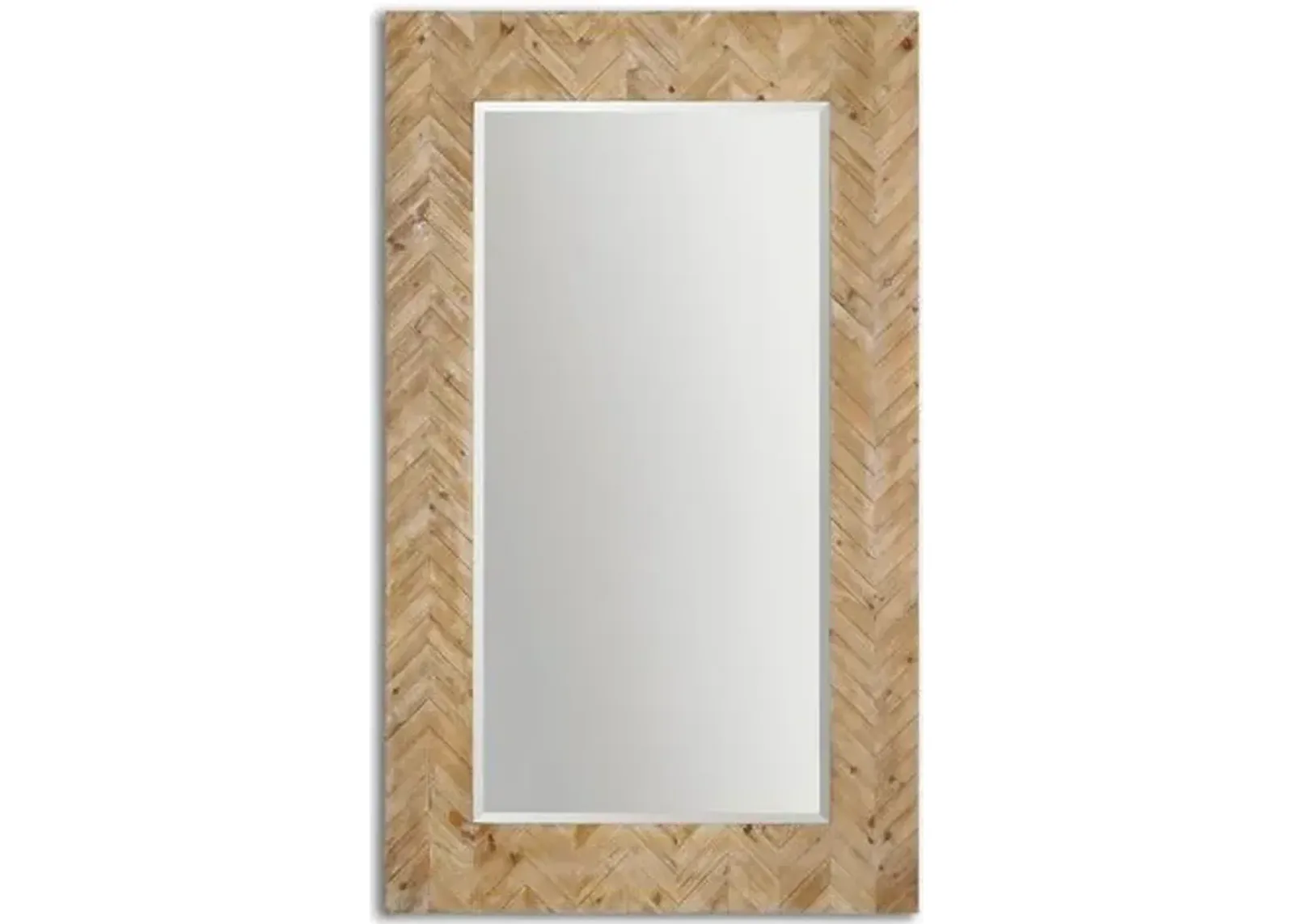 Mayville Floor Mirror - Natural - Gray