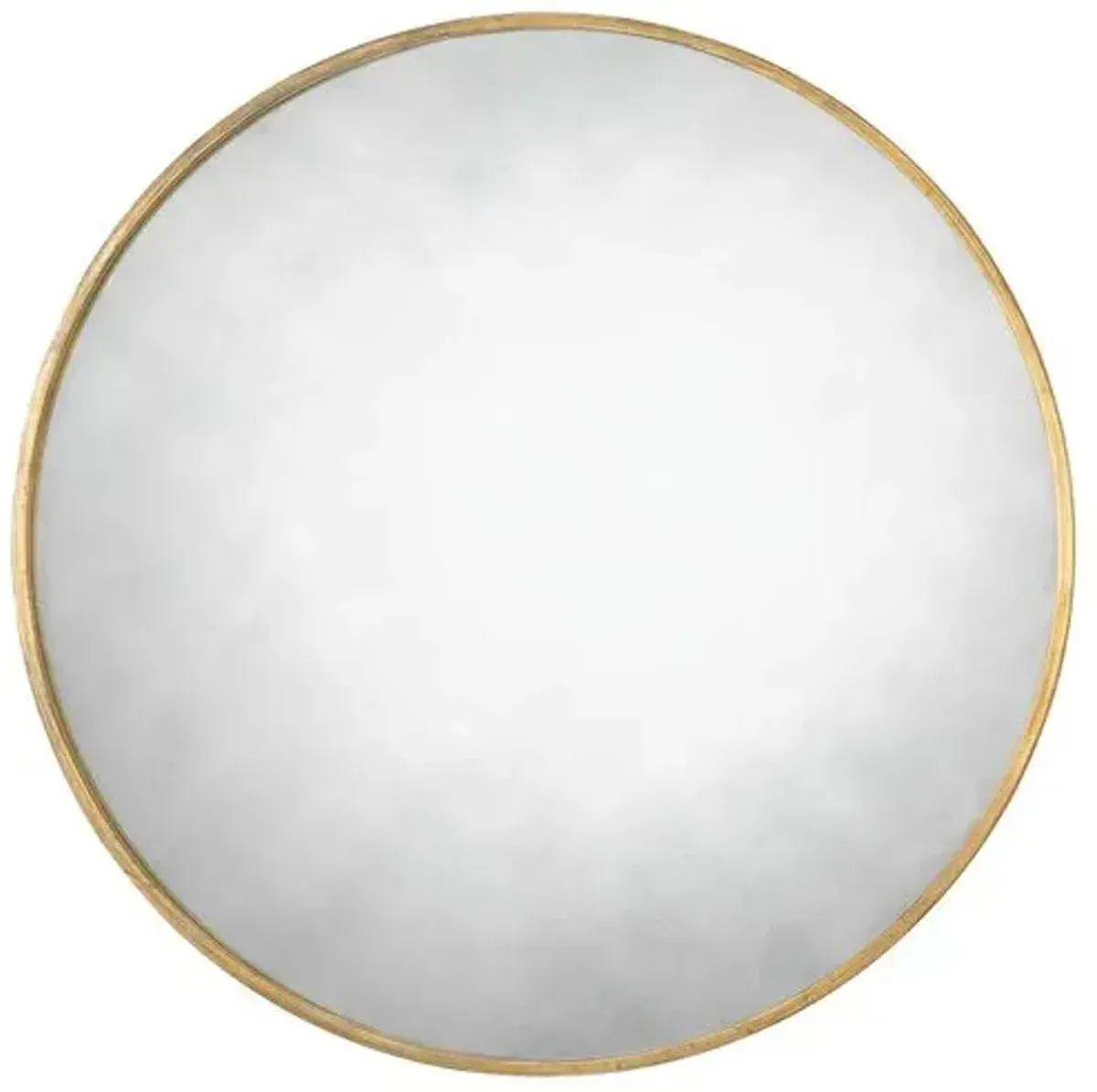 Canton 43" Round Wall Mirror - Antique Mirror/Gold