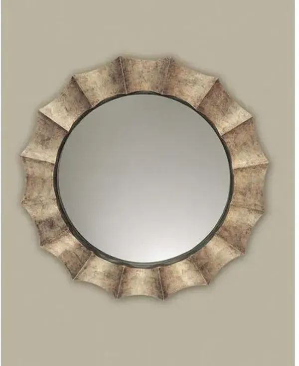 Queensbury Wall Mirror - Silver Leaf