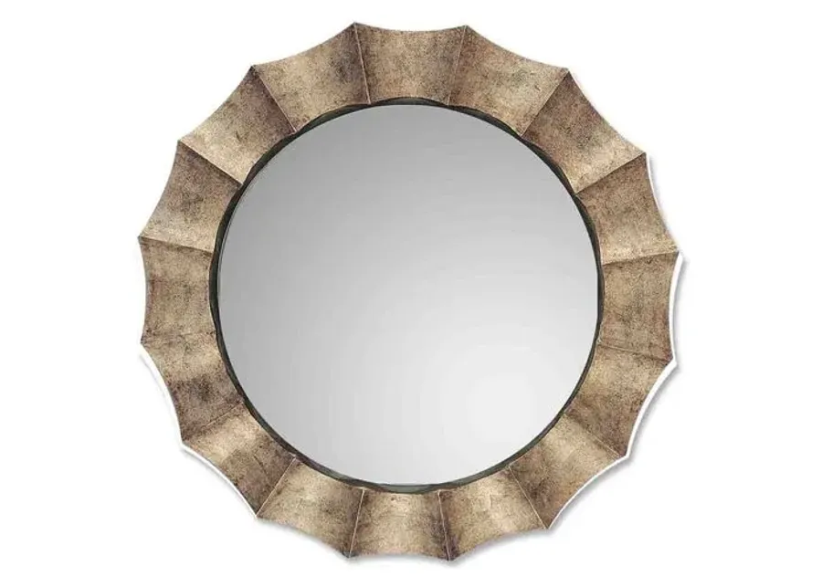 Queensbury Wall Mirror - Silver Leaf