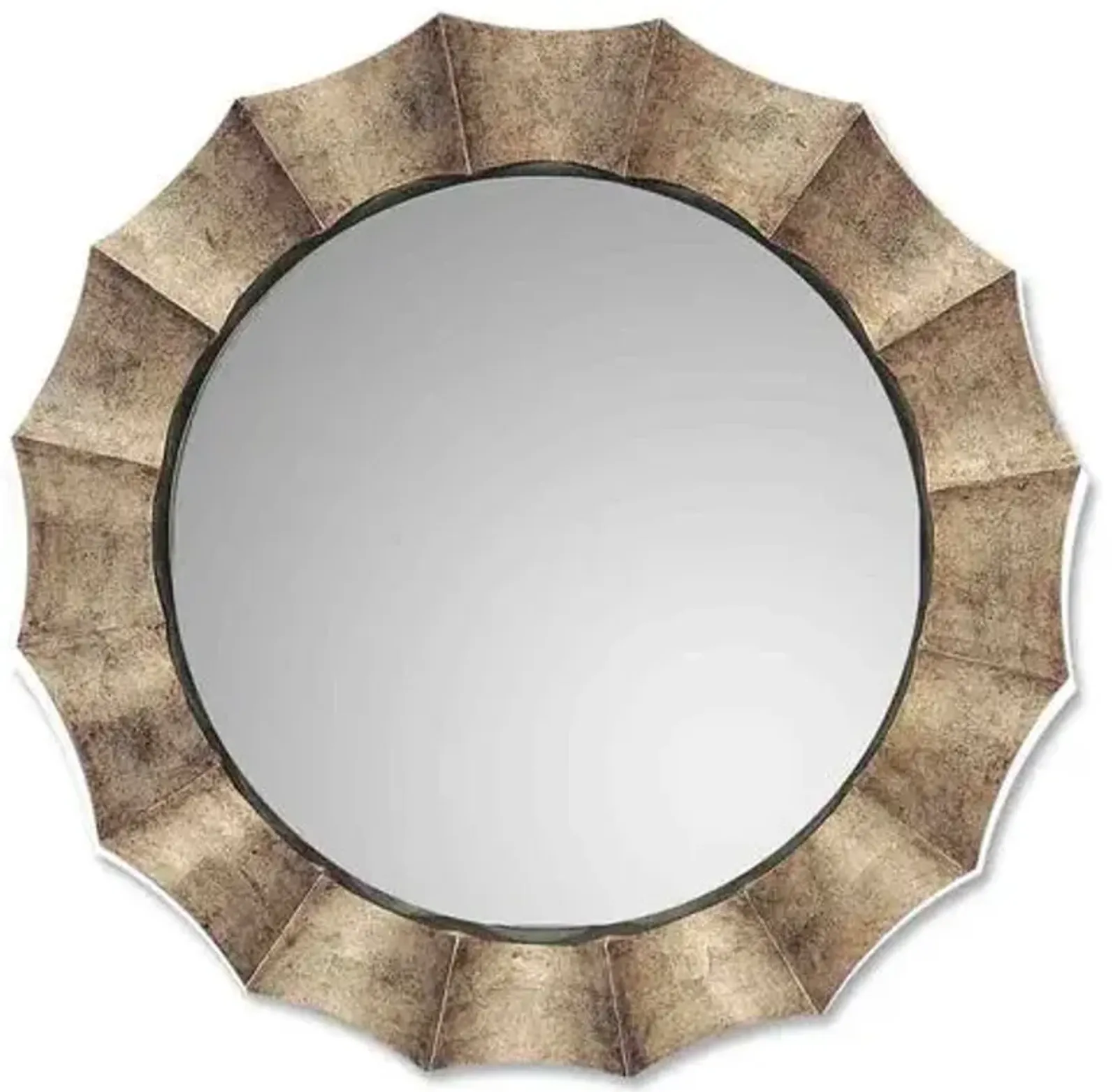 Queensbury Wall Mirror - Silver Leaf