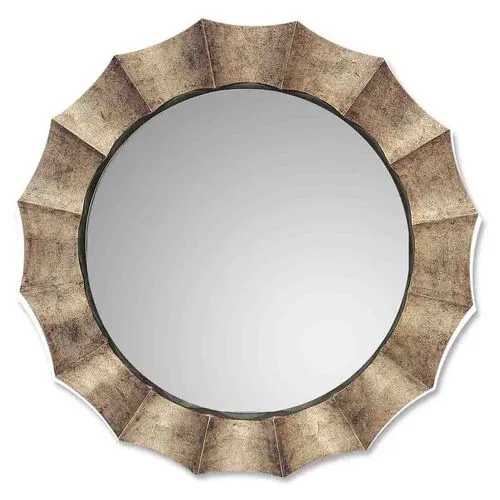 Queensbury Wall Mirror - Silver Leaf