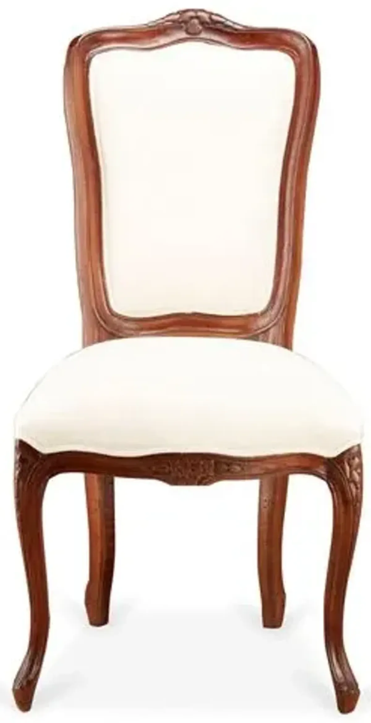 Lilla Side Chair - Cream Linen - Handcrafted - Ivory