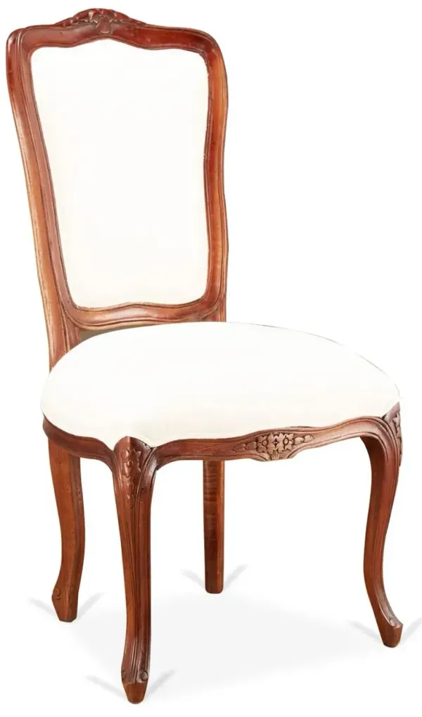 Lilla Dining Side Chair, Cream Linen