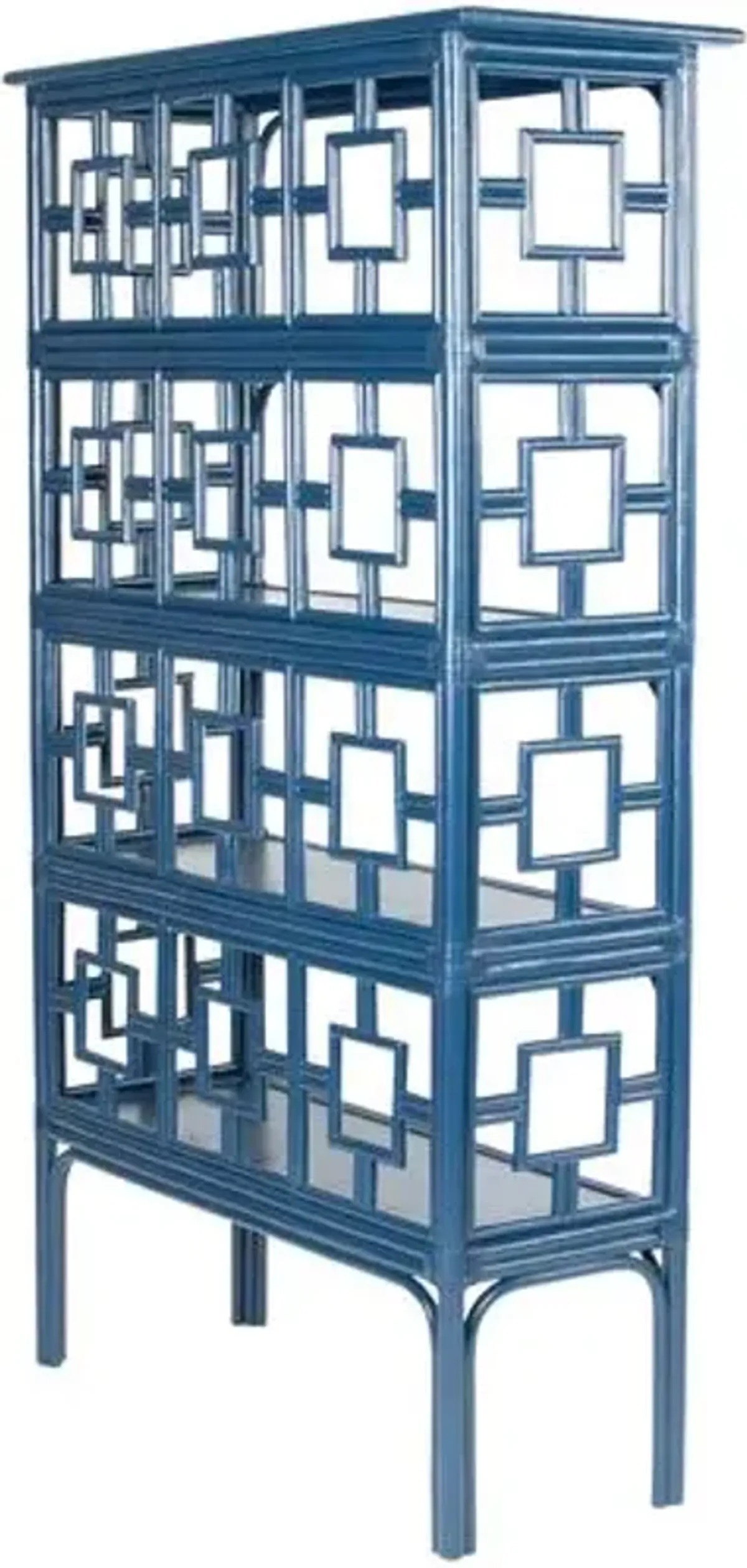 Sobe Rattan Étagère - Blue