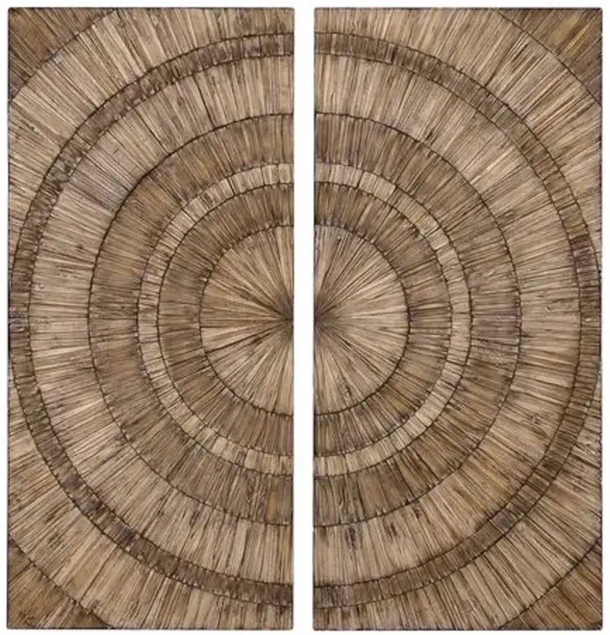 Set of 2 Lanciano Wall Panels - Brown