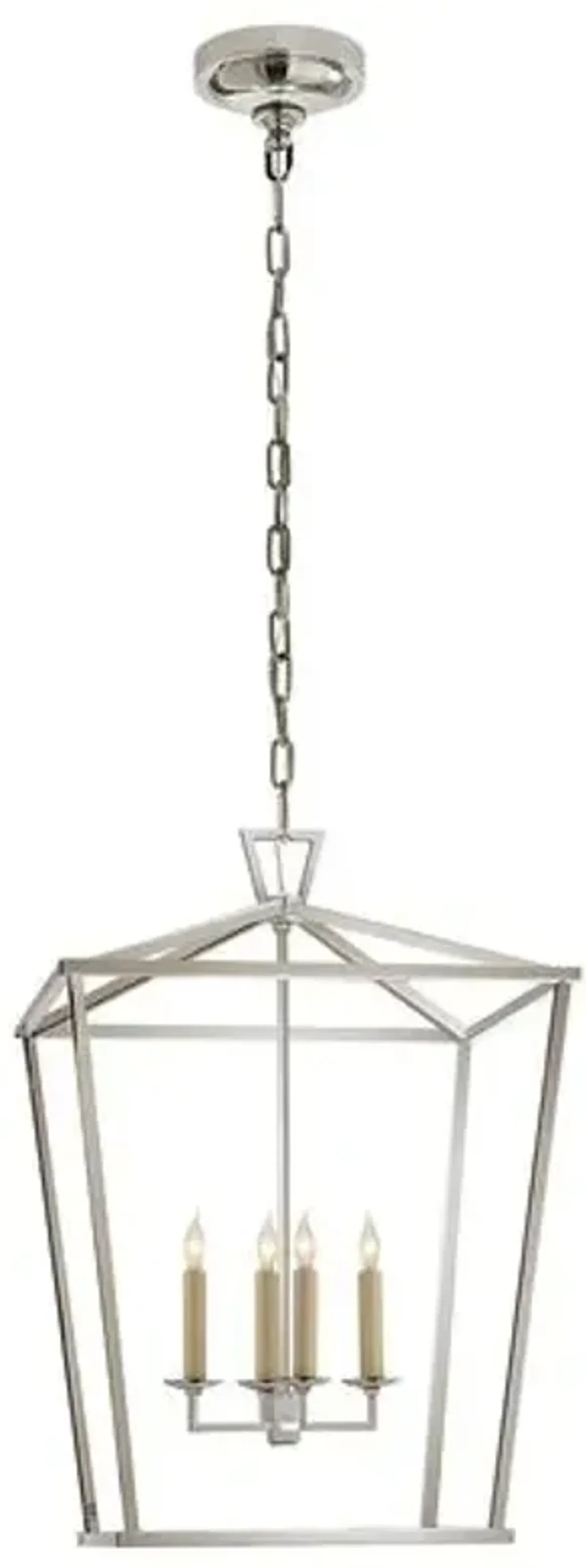 Visual Comfort - Darlana Lantern - Polished Nickel - Silver