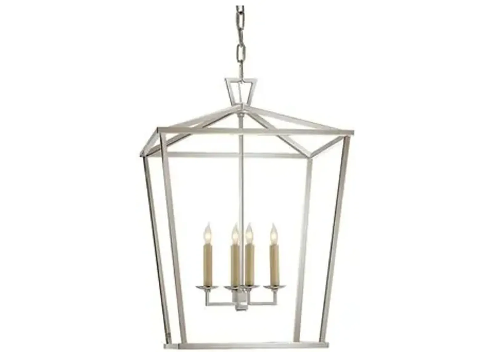 Visual Comfort - Darlana Lantern - Polished Nickel - Silver