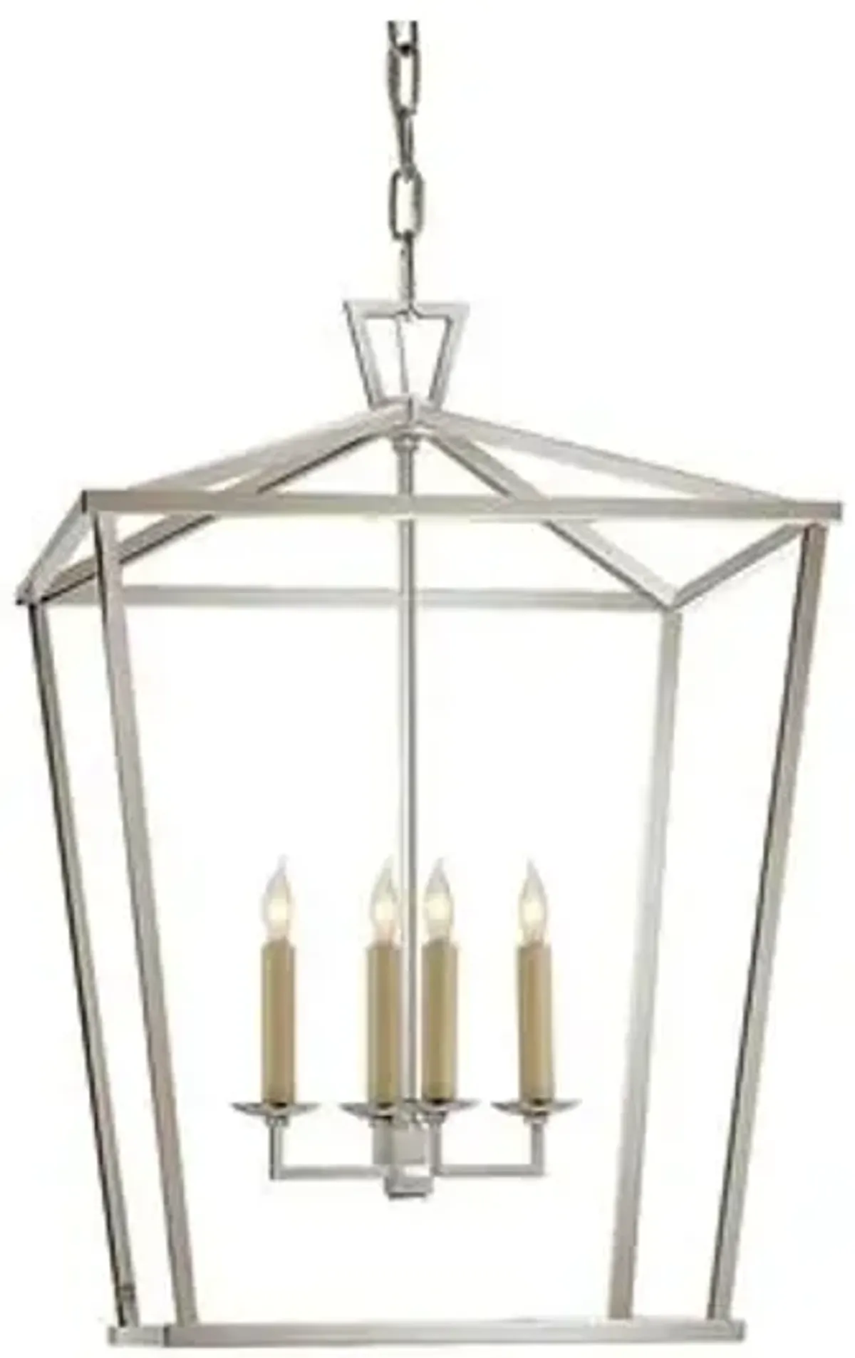 Visual Comfort - Darlana Lantern - Polished Nickel - Silver