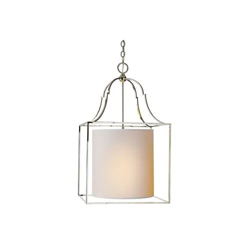 Visual Comfort - Gustavian Lantern - Polished Nickel - Silver