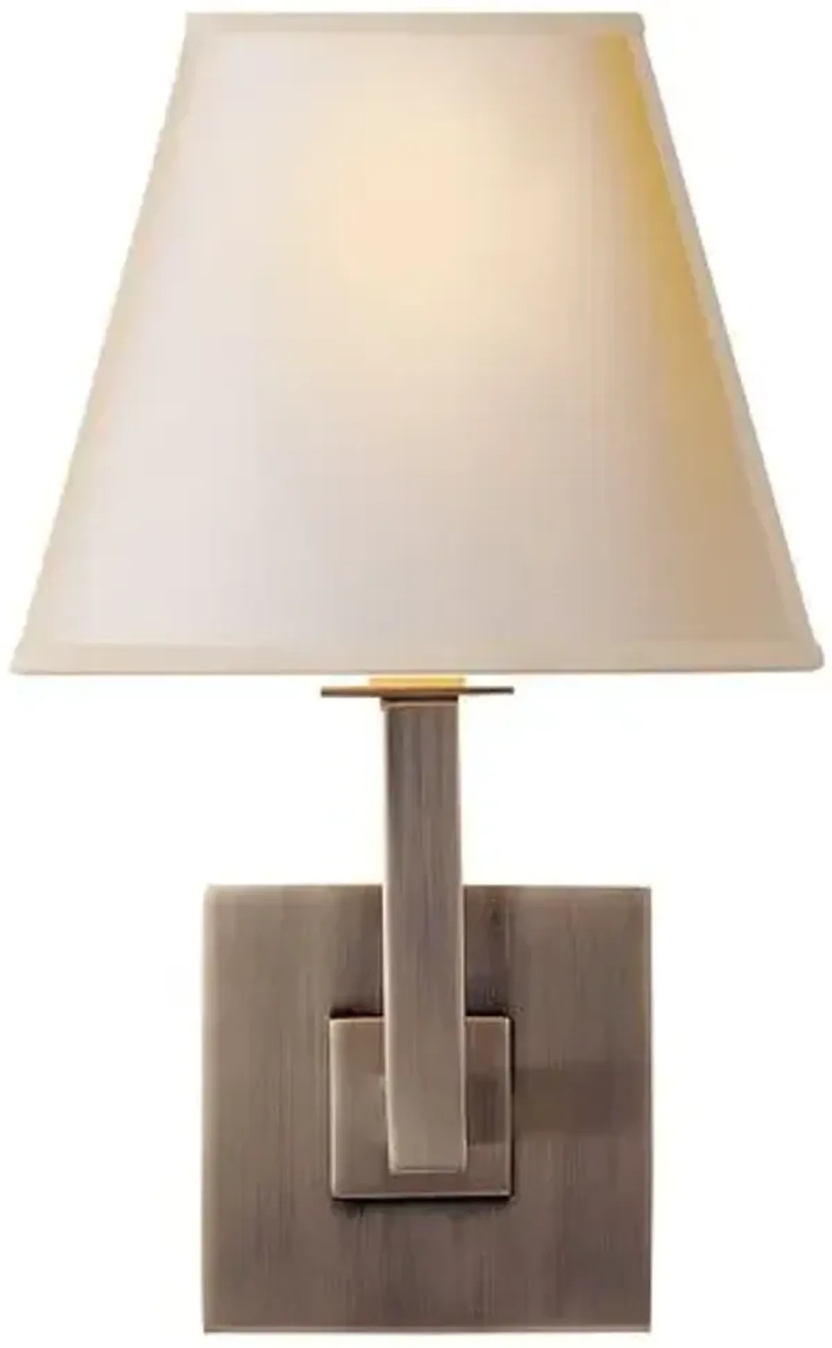 Visual Comfort - Architectural Wall Sconce - Brushed Steel - White