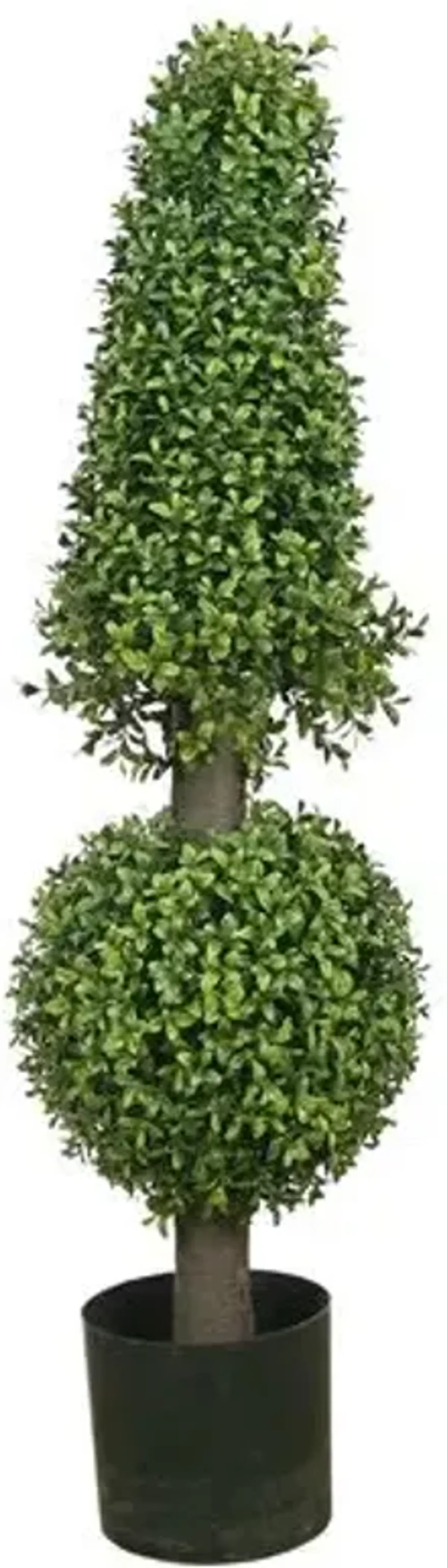 37" Boxwood Ball & Cone Tree - Faux - Green