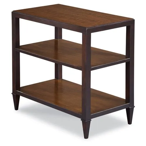 Alfie Side Table - Ebony - Brown