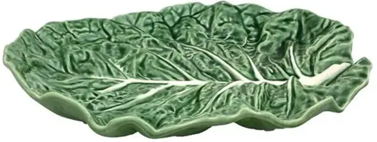 Cabbage Serving Platter - Green - Bordallo Pinheiro