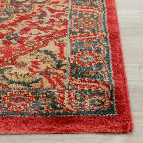 Viviana Rug - Navy/Red - Red