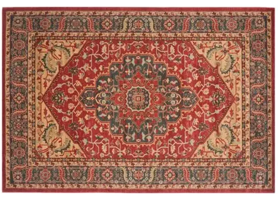 Viviana Rug - Navy/Red - Red