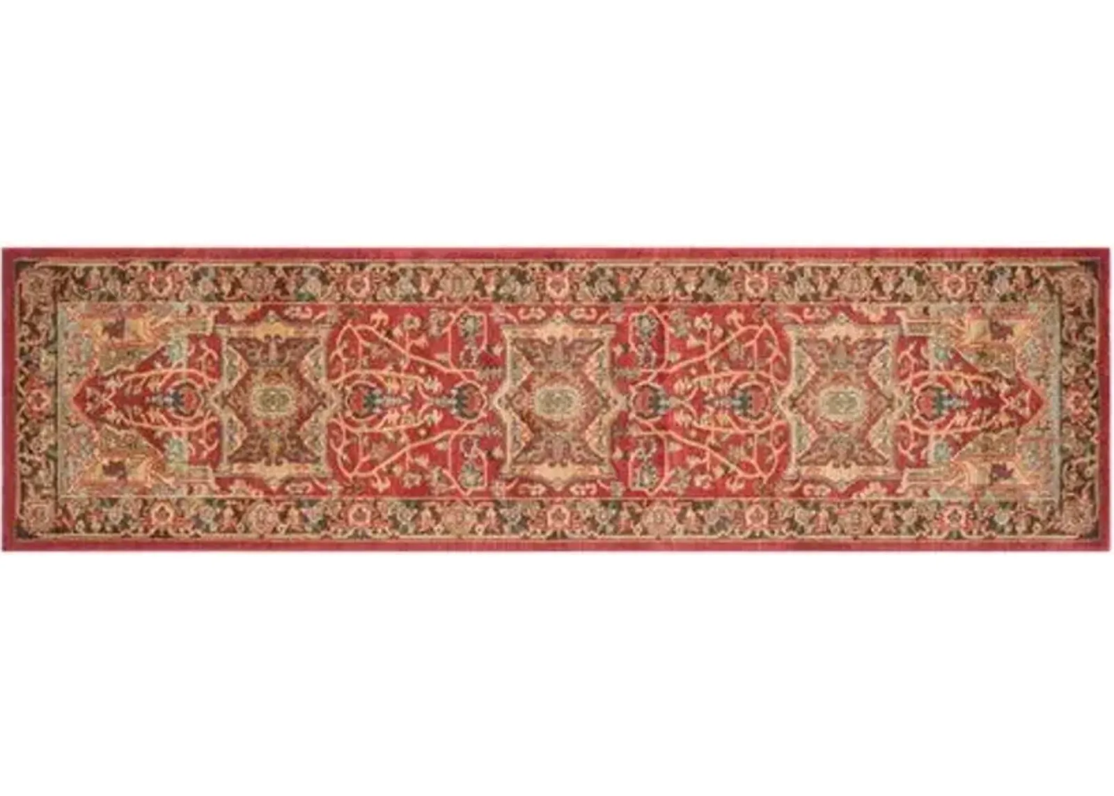 Avila Rug - Natural/Navy - Red - Red