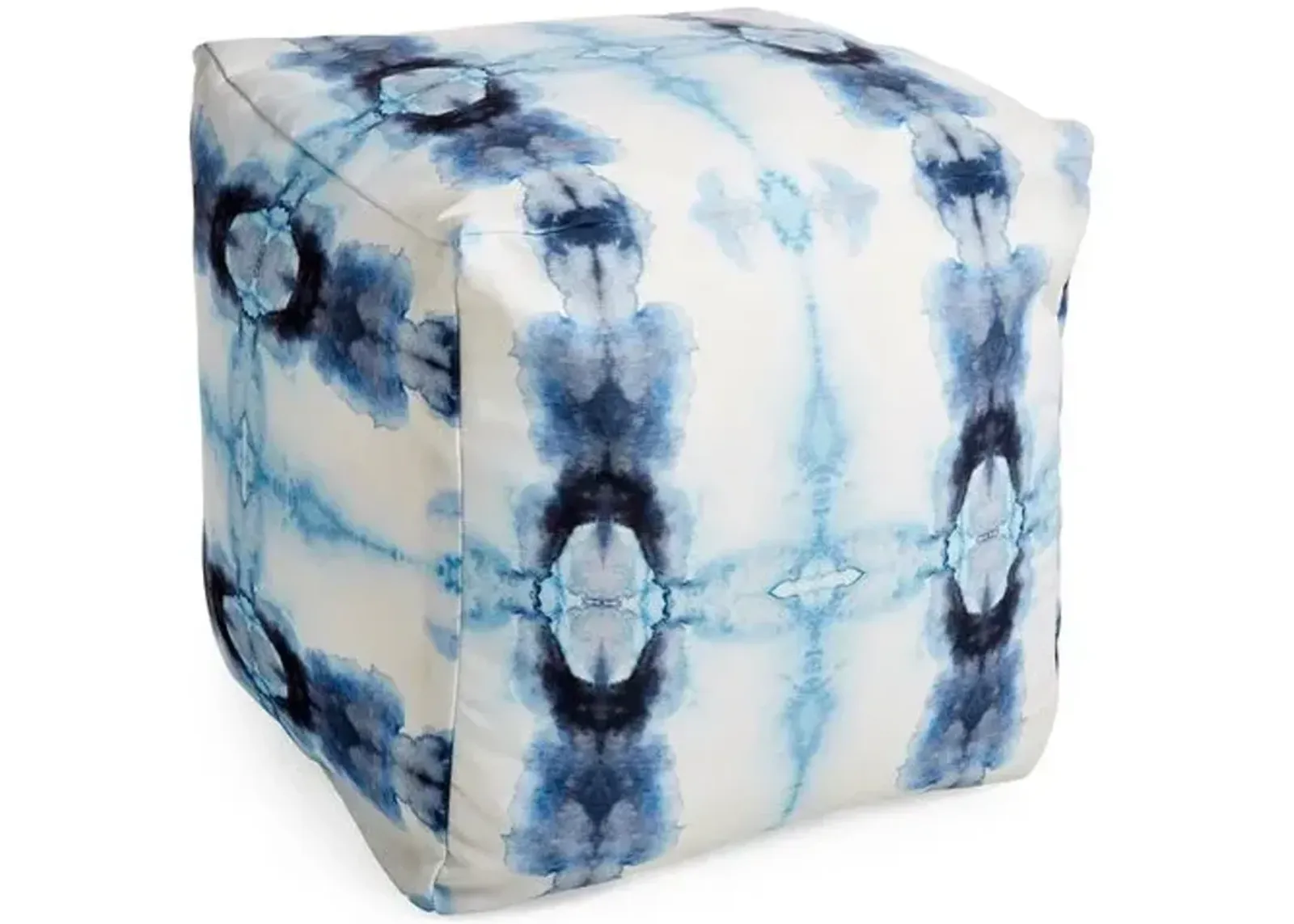 Sasha Pouf - Navy/White - Blue