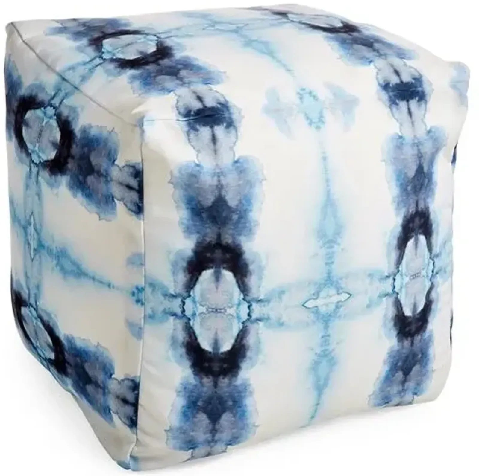 Sasha Pouf - Navy/White - Blue