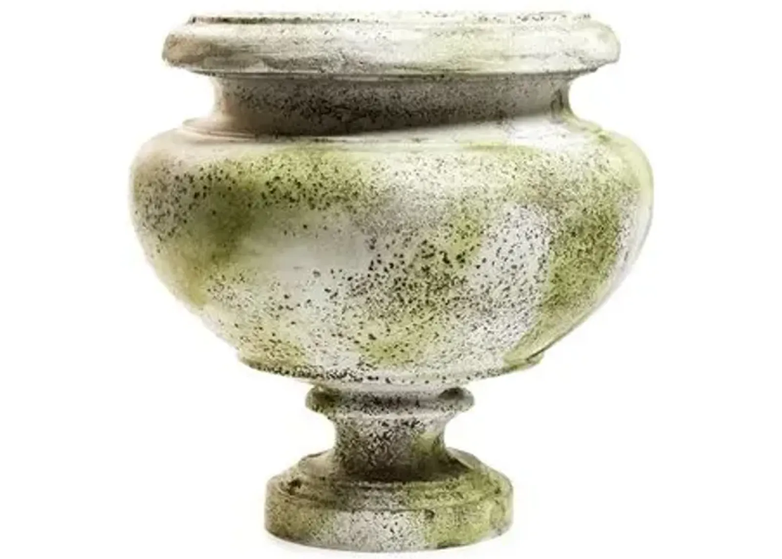 Valentino Outdoor Urn - White Moss - Beige