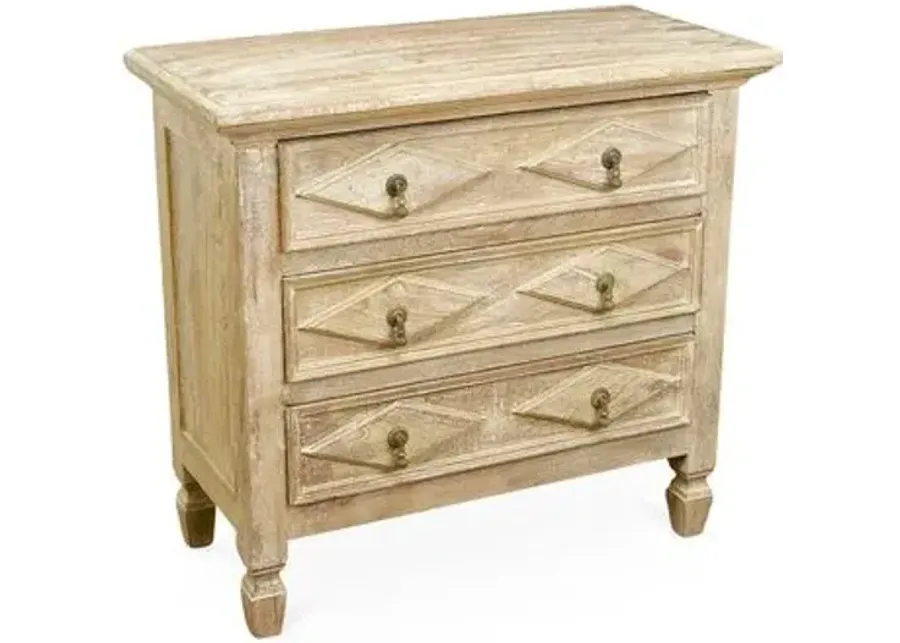 Amelia 3-Drawer Dresser - Natural - Handcrafted