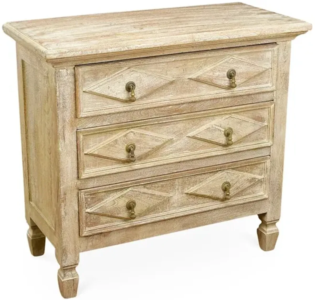 Amelia 3-Drawer Dresser, Natural