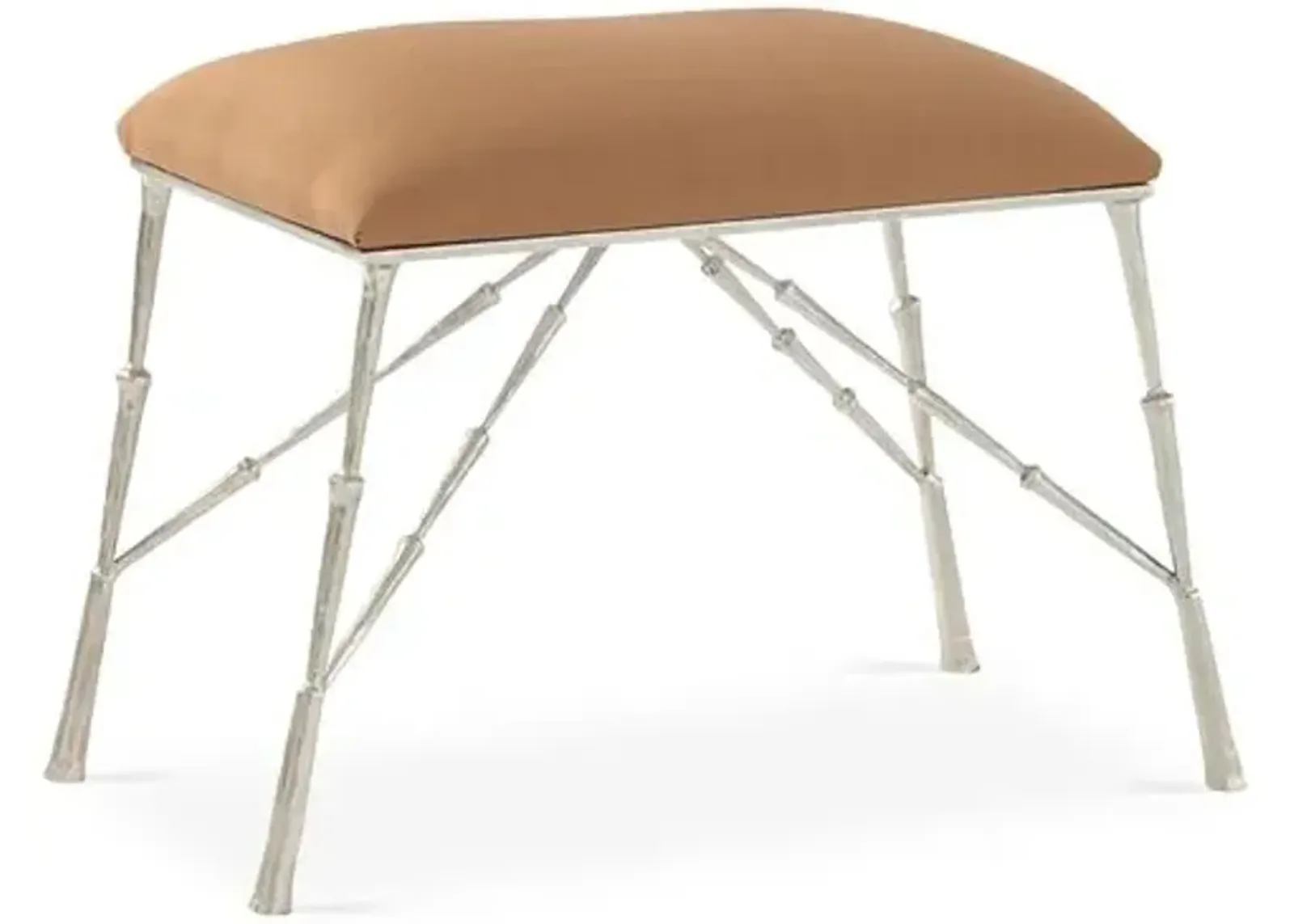 Spike Bench with Muslin Cushion - Global Views - Beige