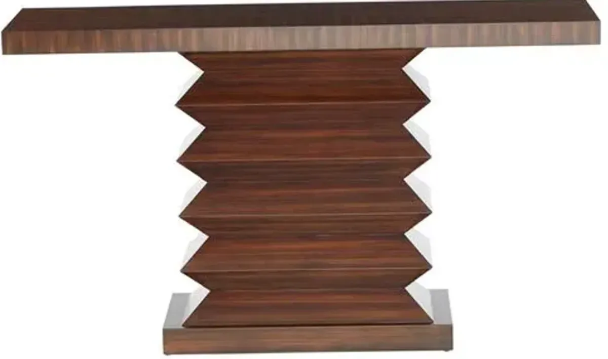 Zig Zag Console - Global Views - Brown