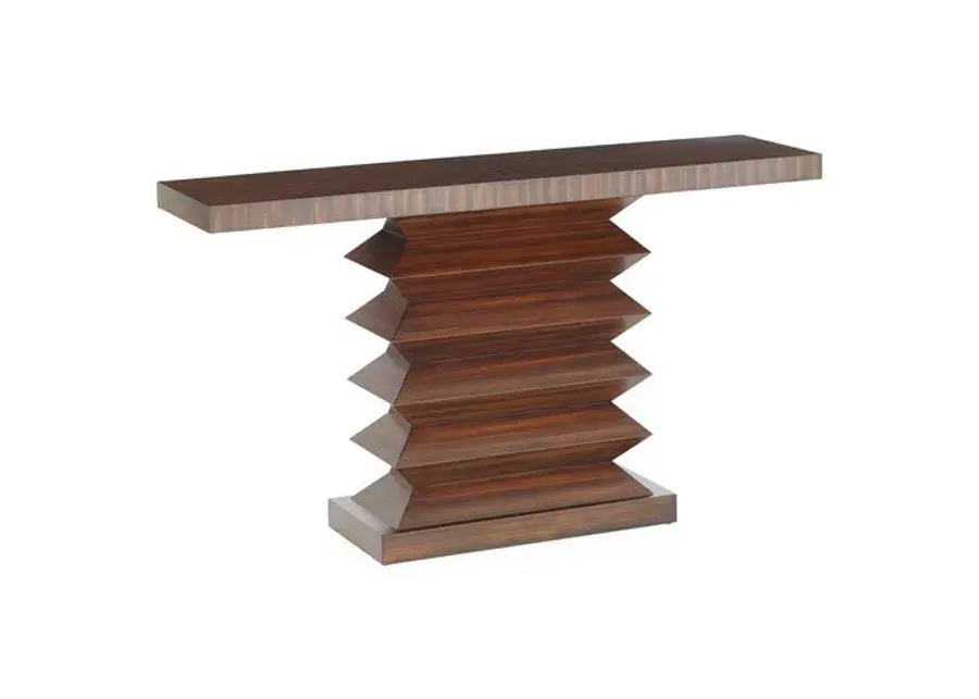 Zig Zag Console - Global Views - Brown