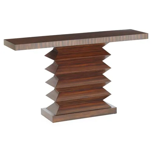 Zig Zag Console - Global Views - Brown