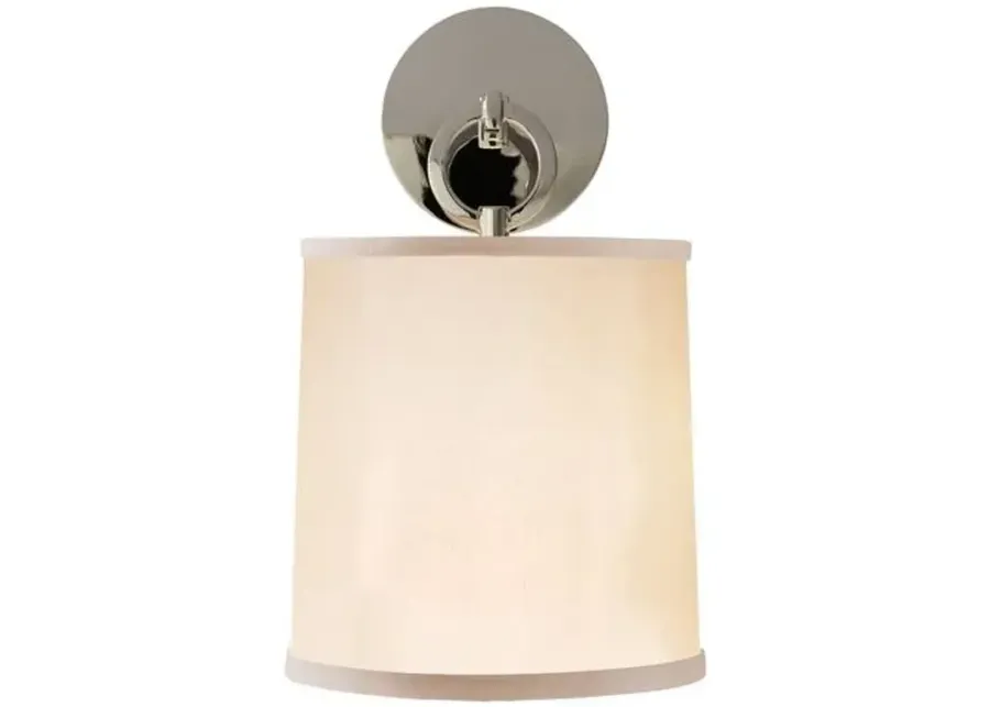 Visual Comfort - French Cuff Sconce - Polished Nickel - Silver